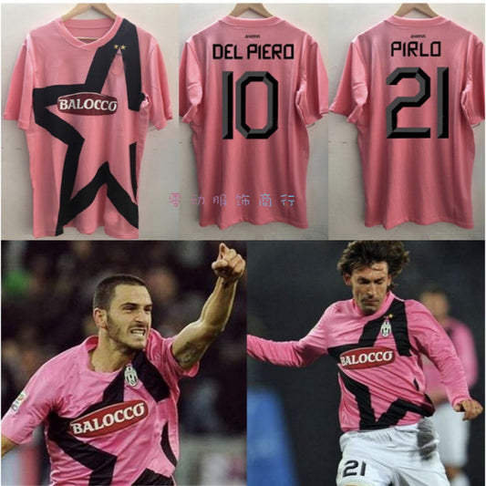 11-12 Juve Retro Thai Pink Short Sleeve Jersey