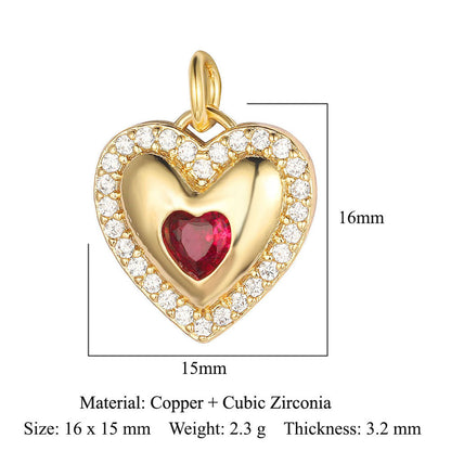 Copper zircon DIY jewelry accessories ins wind butterfly