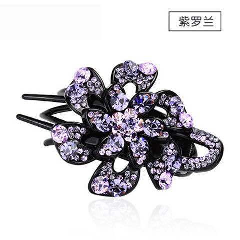 Elegant women's disc hair grab clip flower headdress