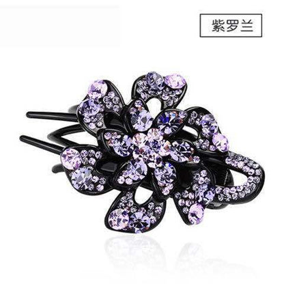 Elegant women's disc hair grab clip flower headdress