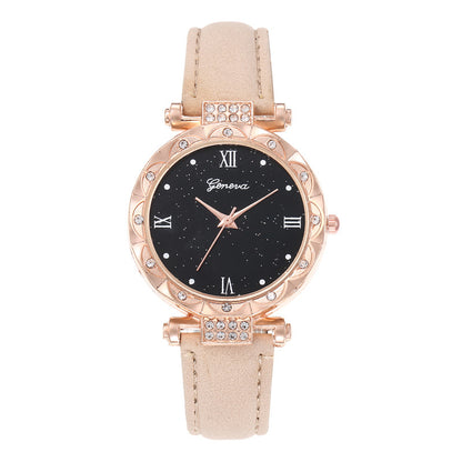 Diamond Roman Round Ladies Watch