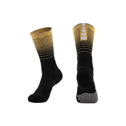 Mid-Calf Basketball Socks Thick Towel Bottom