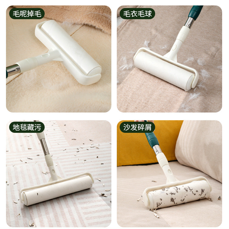 Extended Lint Roller Long Handle Brush