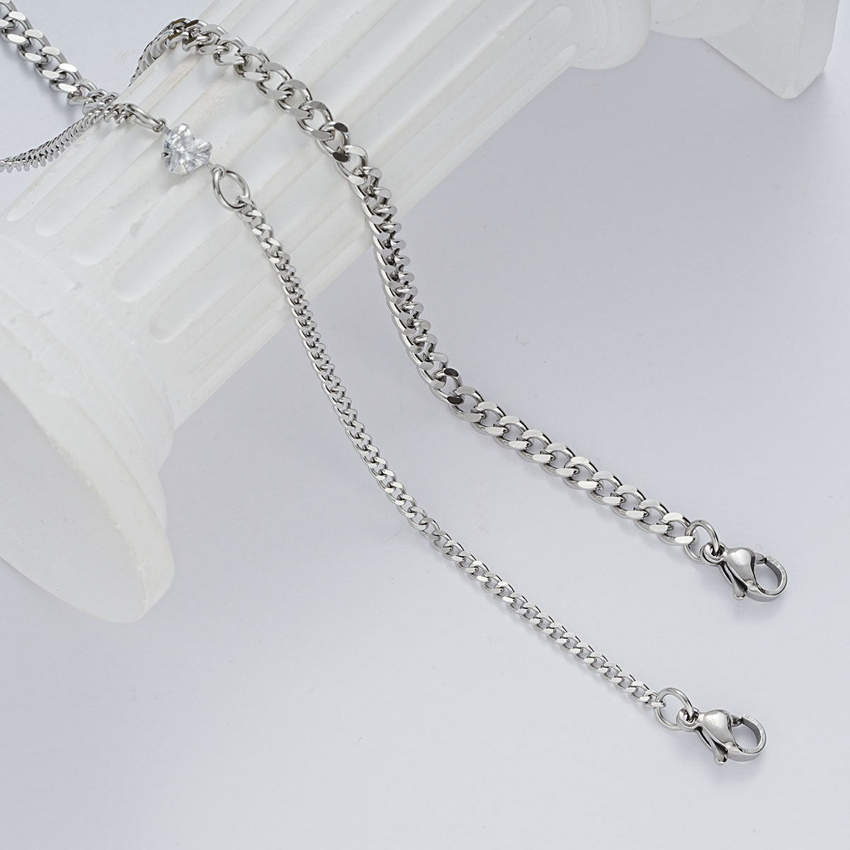 Love Chain Couple Bracelet 2-Piece Set