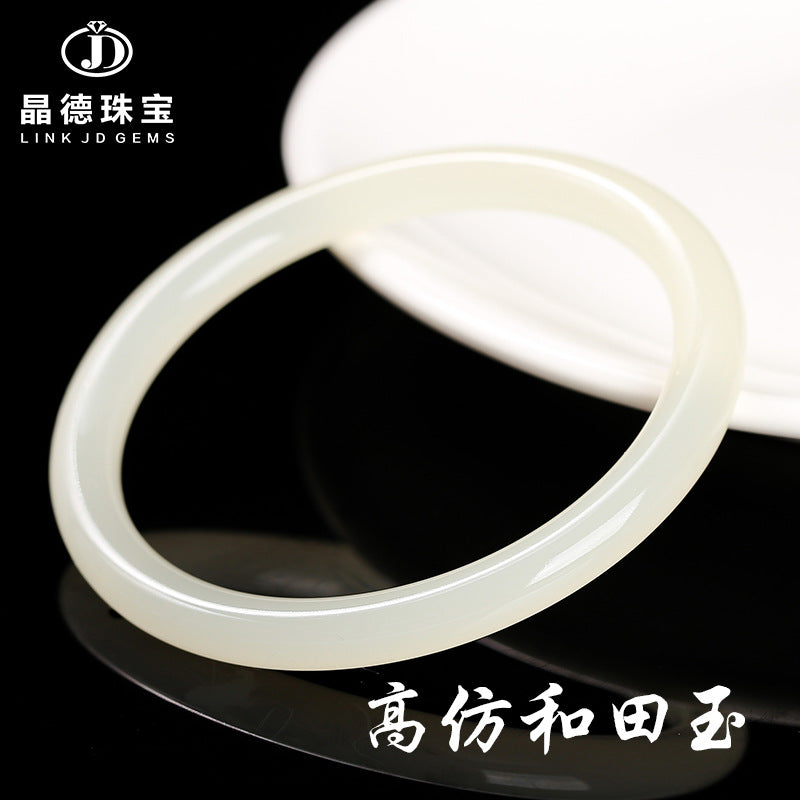 High imitation clear water Hetian jade bracelet