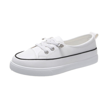 Little white shoes comfortable sneakers