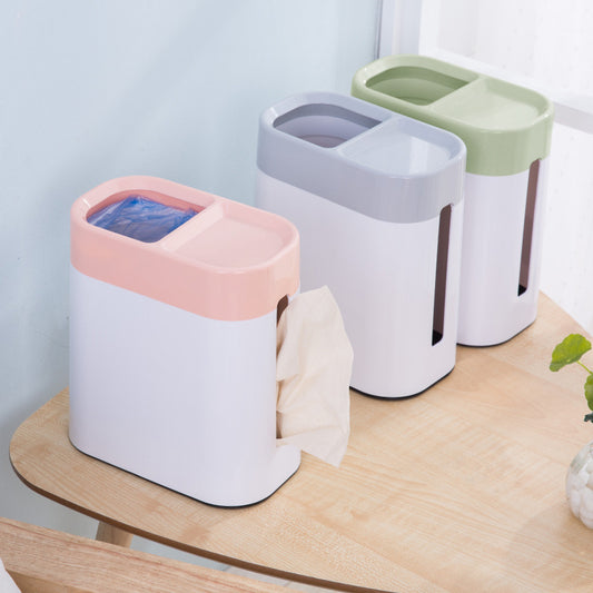 Multifunctional Trash Bin Tissue Holder