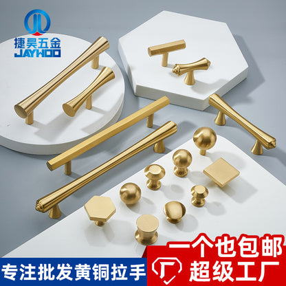 Simple solid brass handle