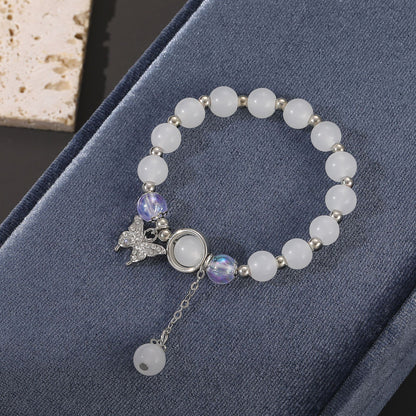 Cat's Eye Blue Moonlight Butterfly Bracelet