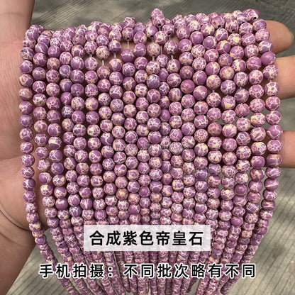 Shoushan stone synthetic snake skin stone loose beads