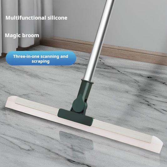 Silicone squeegee mop