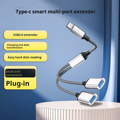 Multiport USB Type-C hub with charger, compatible with Apple 15