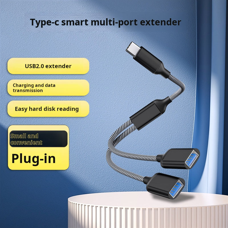 Multiport USB Type-C hub with charger, compatible with Apple 15