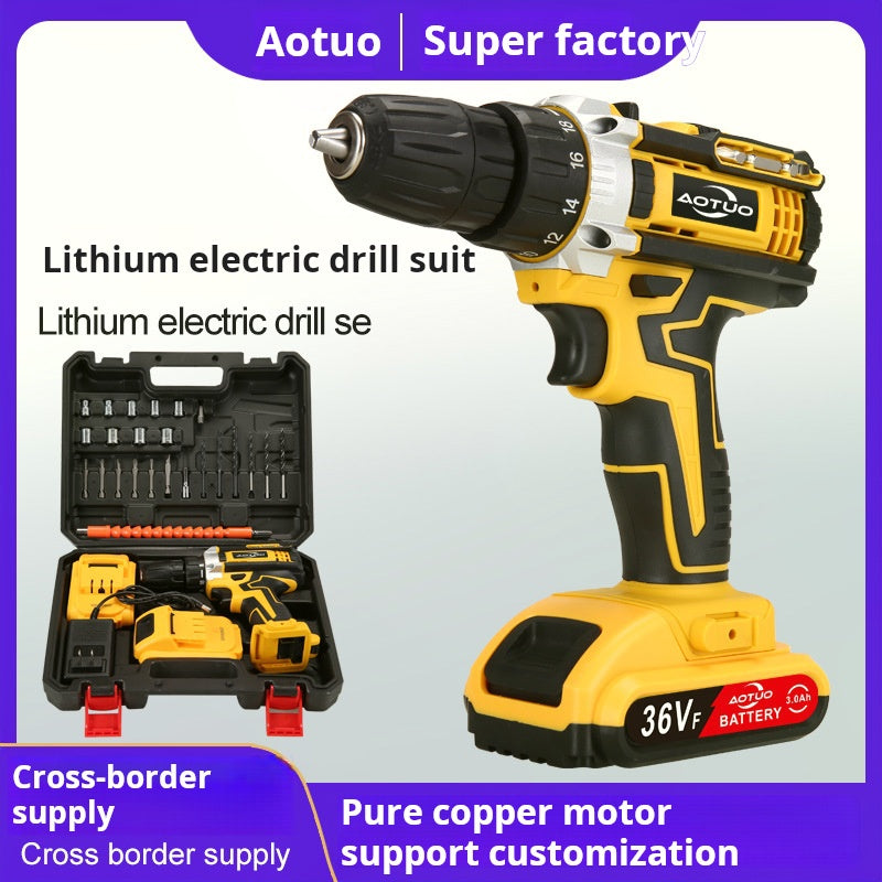 Lithium Cordless Drill Multi-function Pistol Drill