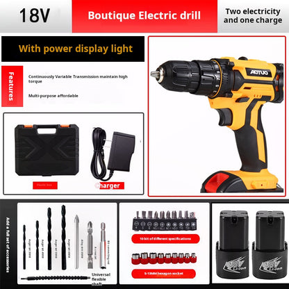 Cordless Lithium Drill Electric Screwdriver Set