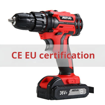 Lithium Cordless Drill Household Impact Drill