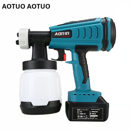 Lithium Brushless HVLP Paint Gun Latex/Oil Spray