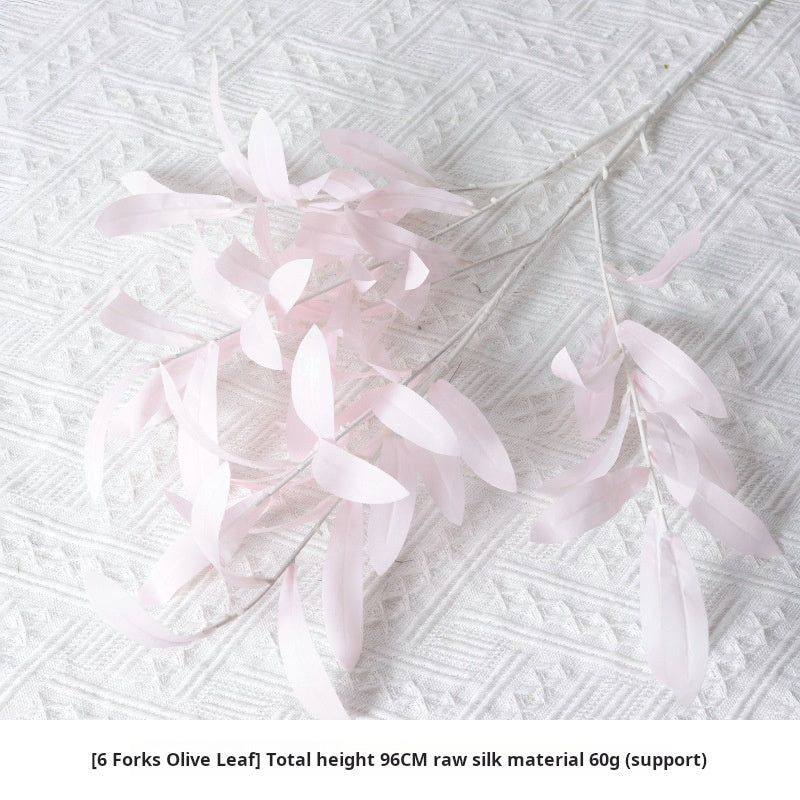 Artificial pink flower material artificial rose