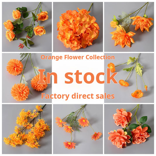 Artificial flower orange color flowers