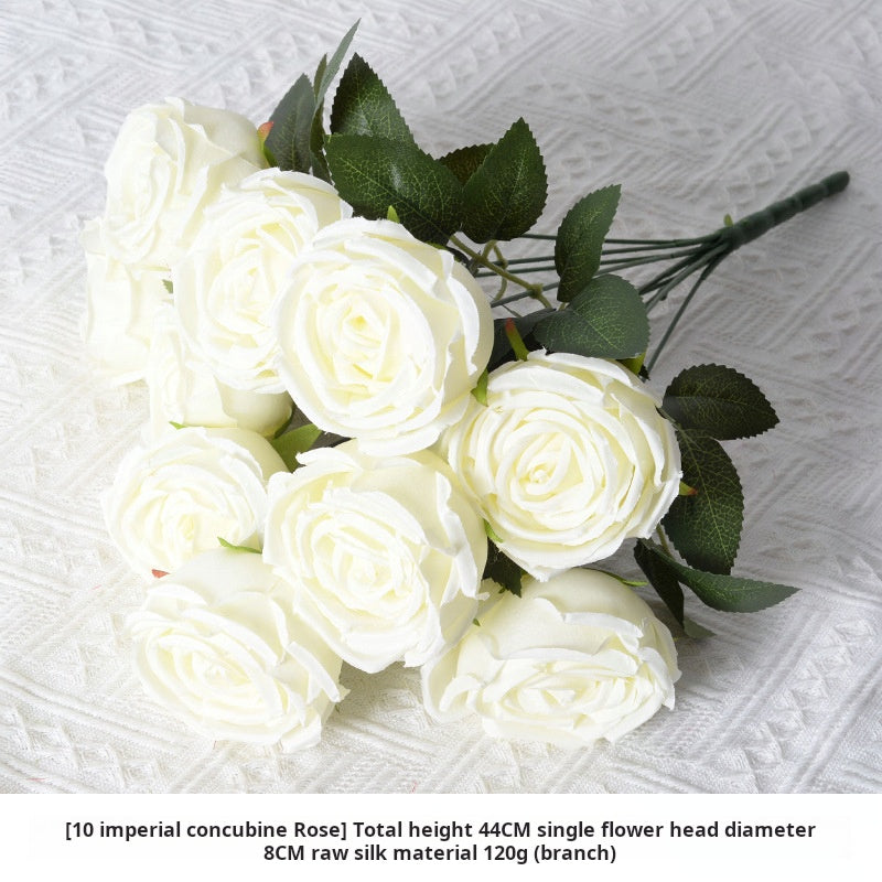 White artificial flowers