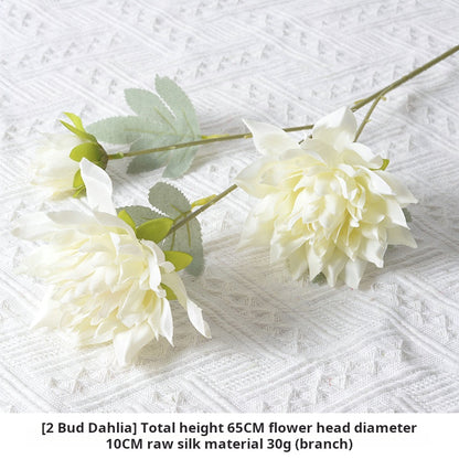 White artificial flowers