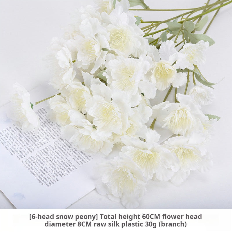 White artificial flowers