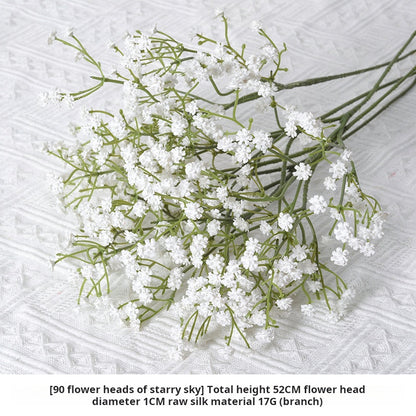 White artificial flowers