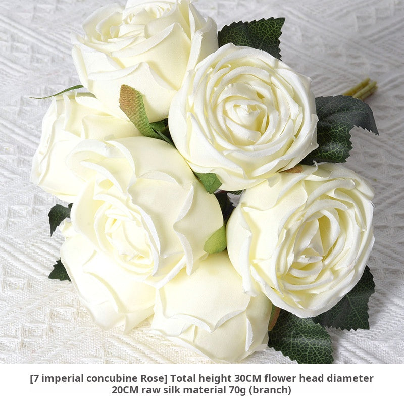 White artificial flowers