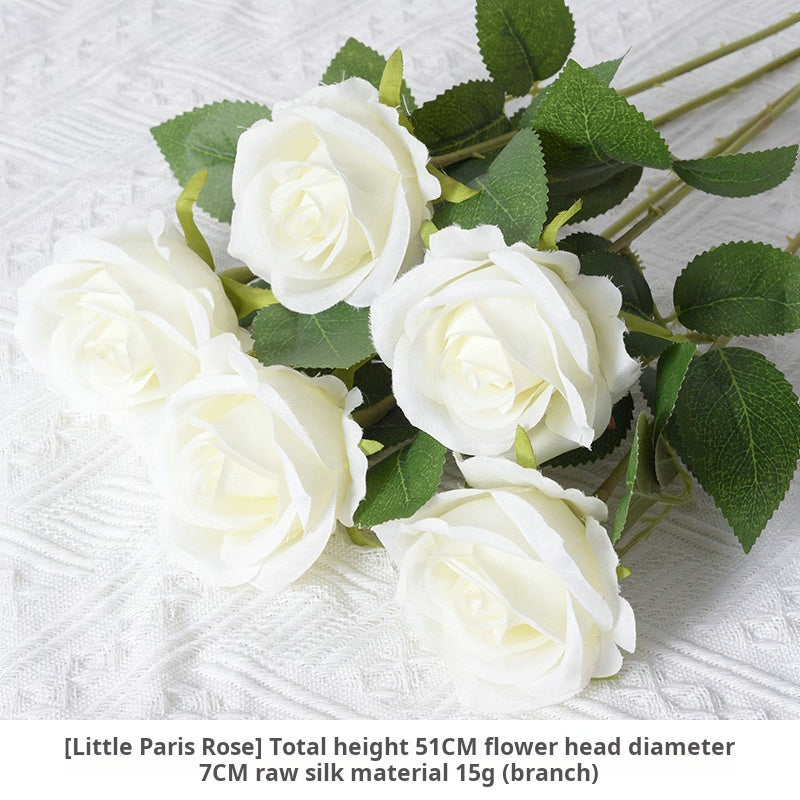 White artificial flowers