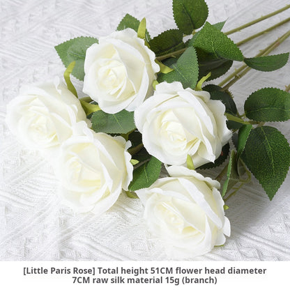 White artificial flowers