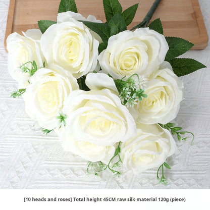 White artificial flowers