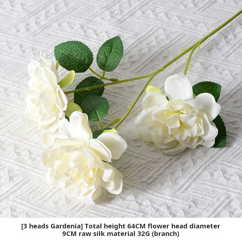 White artificial flowers