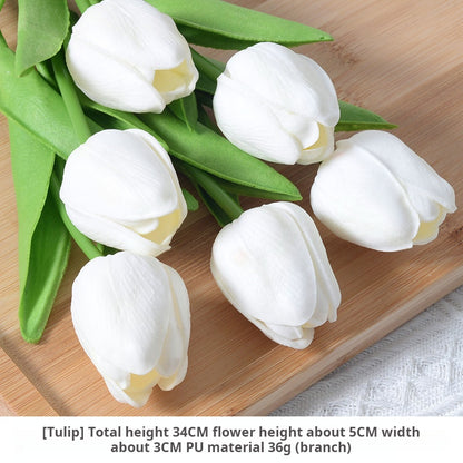 White artificial flowers