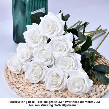 White artificial flowers