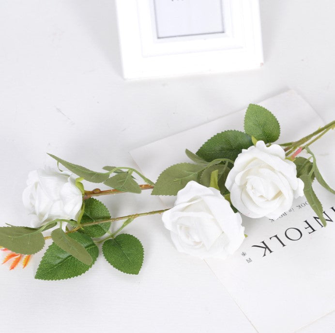 White artificial flowers