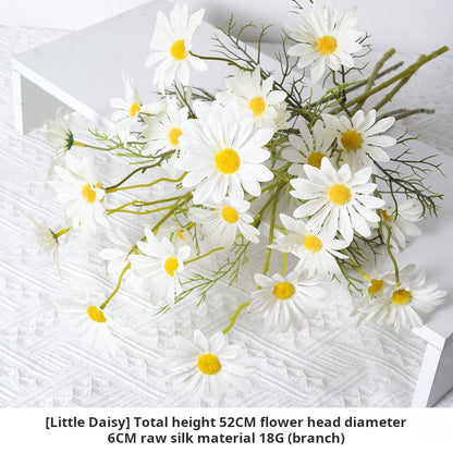 White artificial flowers