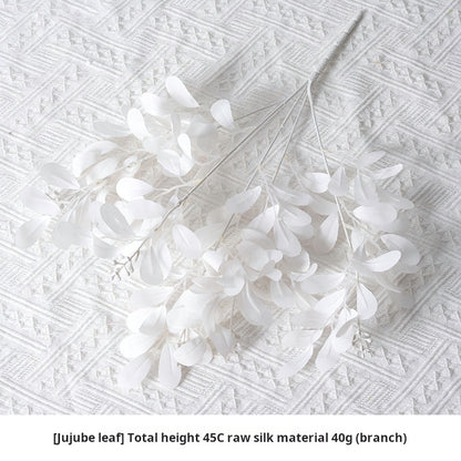 White artificial flowers