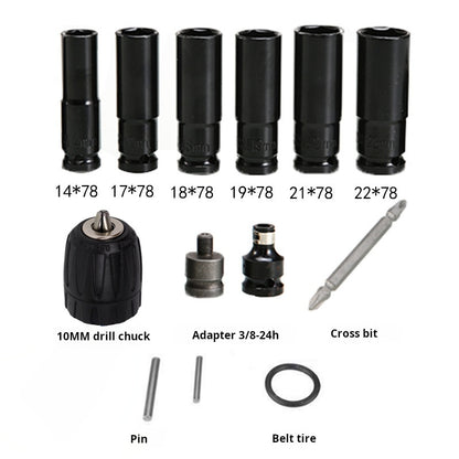 Extended Power Wrench Sockets Drill Accessory Set