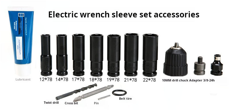 Extended Power Wrench Sockets Drill Accessory Set