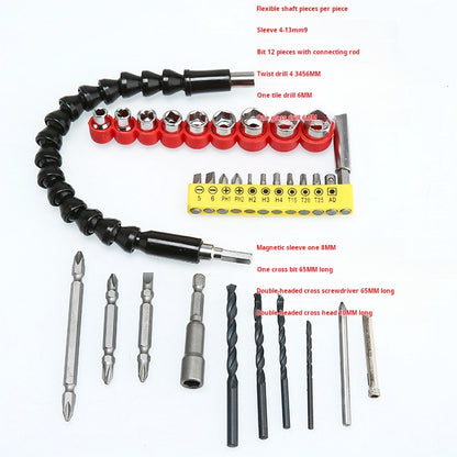 Drill Accessory Kit: Flex Shaft, Bit Set, Rotary Tool