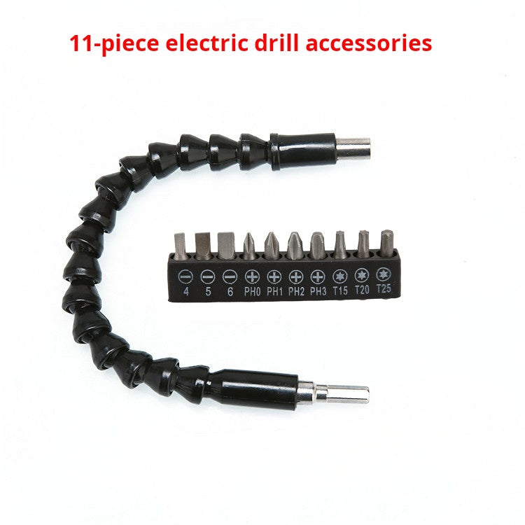 Drill Accessory Kit: Flex Shaft, Bit Set, Rotary Tool