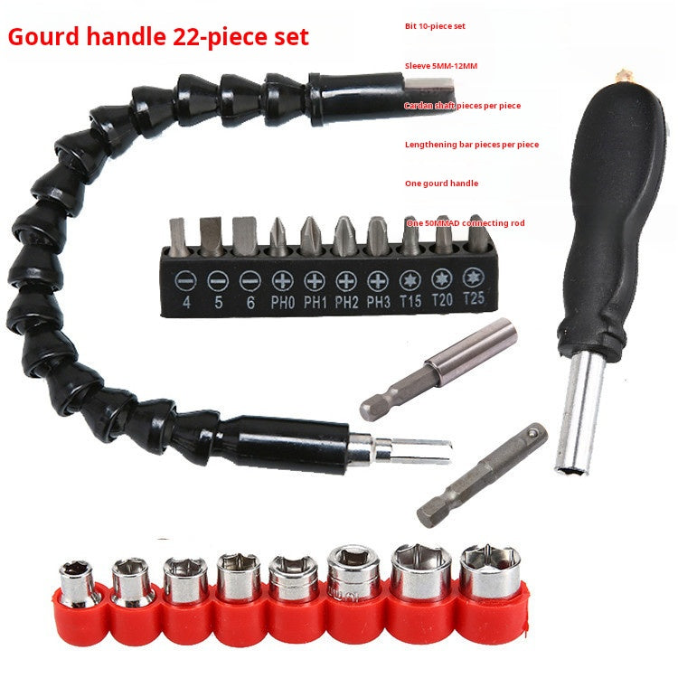 Drill Accessories: Flex Shaft, Socket, Bit Set Wholesale Kit