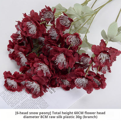 Burgundy themed artificial flowers