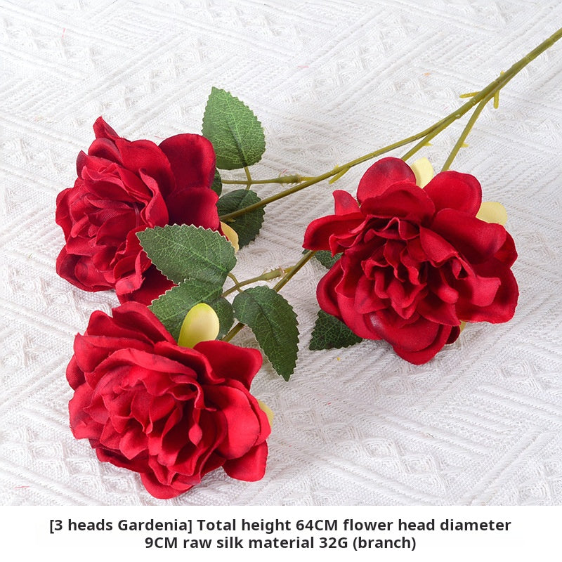 Burgundy themed artificial flowers