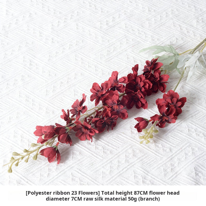 Burgundy themed artificial flowers