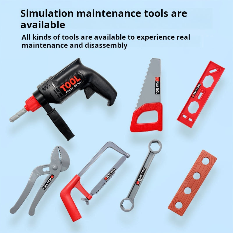 Children's Pretend Play Tool Set: Simulation Repair Household Tool Kit with Screwdriver, Educational Handheld Repair Tools