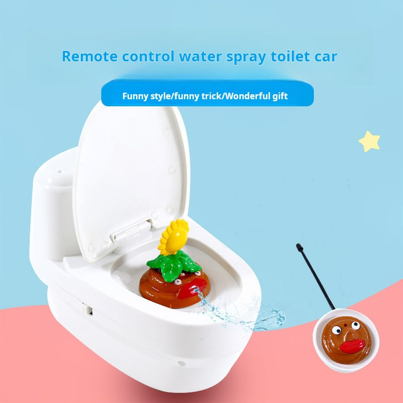 Remote Control Moving Water Spraying Toilet Prank Toy Stress Relief Magical Gift Novelty Item