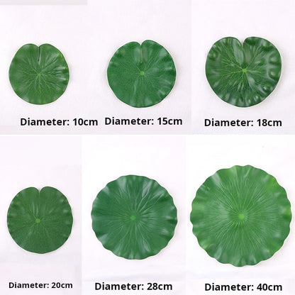 Simulation green plastic lotus leaf