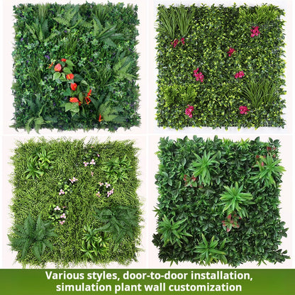 Simulation green plant wall decoration