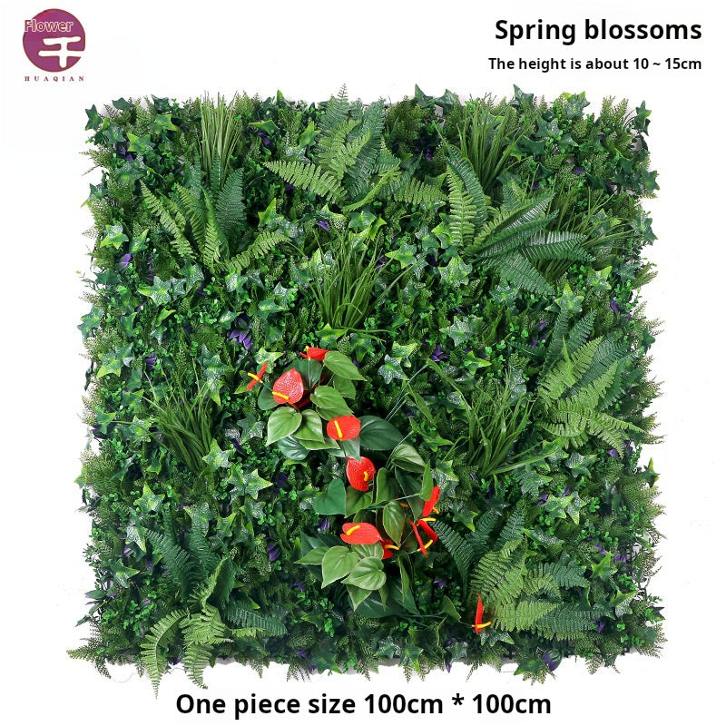 Simulation green plant wall decoration